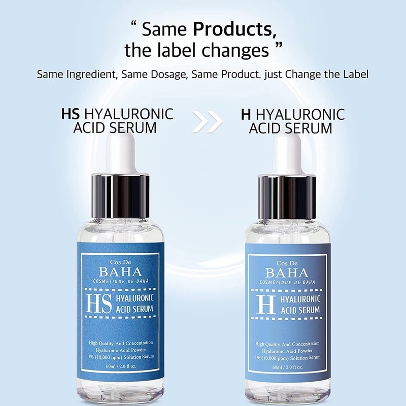 Pure Hyaluronic Acid Serum Facial Moisturizer for Cos De Baha