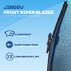22"+20" Front Windshield Wiper Blades Compatible with Ford Mustang 2010-2024,