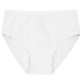 Fruit Of The Loom Girls Tag Free Cotton Brief Multipacks Underwear, Brief - 6 Pack - White, 6 US