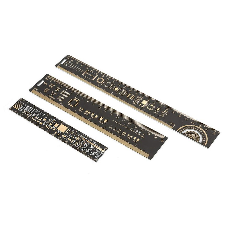 3PCS Electronic Circuit Board Gauge, Multifunctional PCB Ruler, for Electronic
