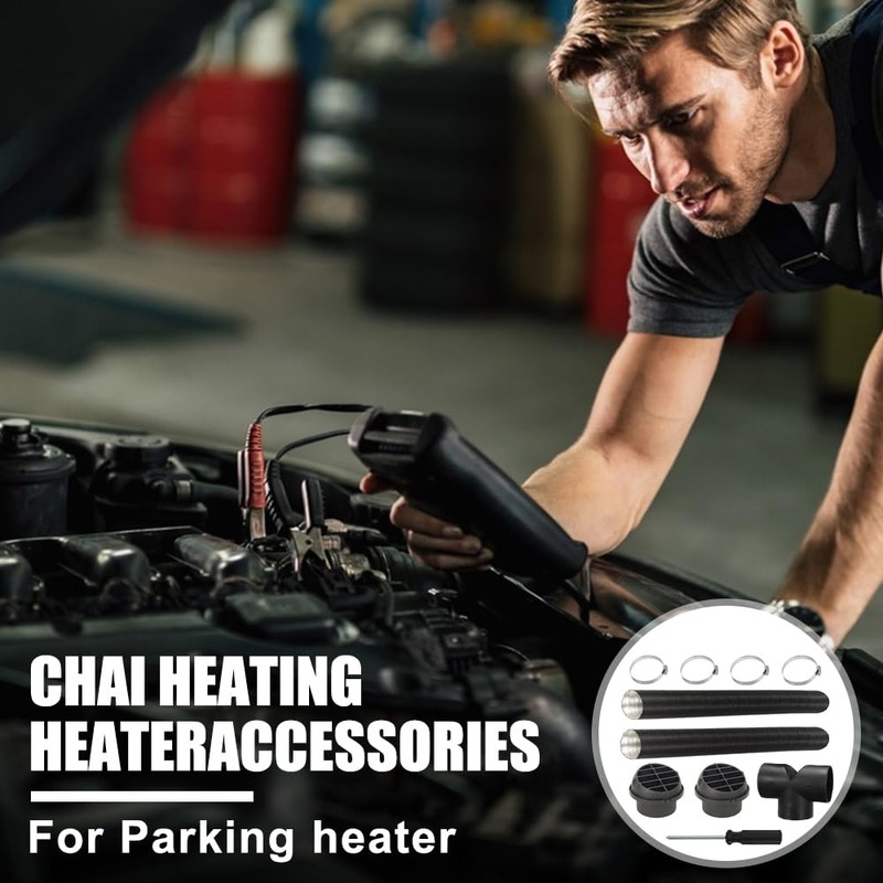 Diesel Heater Ducting 75mm, Diesel Heater Exhaust Pipe Set, Y