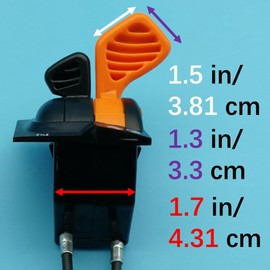 Tuzliufi Throttle Choke Cable Control Accelerator Compatible with John Deere X300 X300R X304 X305R X310 X320 X324 X340 X350 X350R X354 X360 X370 X380 X384 X390 X394 X530 X534 X570 X580 AM140333 Z335