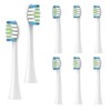 Replacement Brush Heads, Compatible with Surfaces, Pack of 8 (White