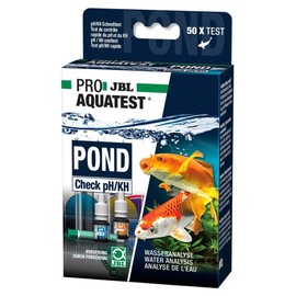 JBL PROAQUATEST POND Check pH/KH Water Test Kit with 50 Tests and Accessories for Ponds, Tap and Well Water