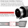 FAIZJUNBEN carbon fiber exhaust tip intake 2.5 inch outlet 3.5