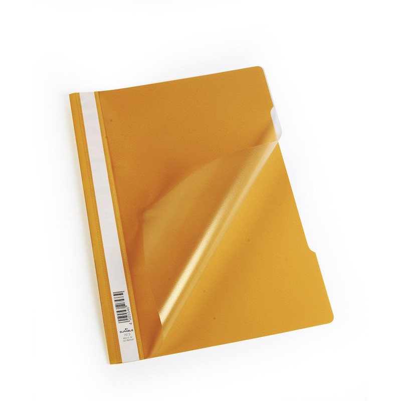 Durable 252309 Clear View Folder-Report File A4 PP, Orange -