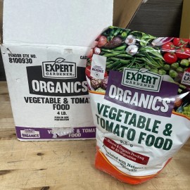 Expert Gardene Lot Of 4 Expert Gardener Tomato & Vegetable 4lb Plant Food Fertilizer 3-5-6 New