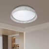 VIPMOON 36W Modern Flush Mount Ceiling Light, 13.7" Dimmable Close
