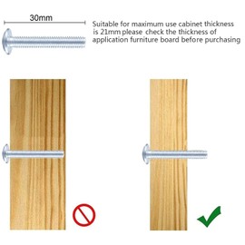 TERF® 35mm Traditional Georgian Polished Brass Cabinet Door Knobs 35mm Chest Drawer Cupboard Kitchen Wardrobe Door Pull Handle Knobs with Fixing Screw for Use Home and Office - Pack of 2