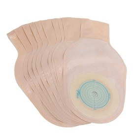 Colostomy Bags, Disposable Drainage Bags, Pack of 10 Ostomy Bags, One-Piece Disposable Colostomy Bags, Stoma, Ileostomy, Stoma Accessories for Illeostomy, Ostomy Care