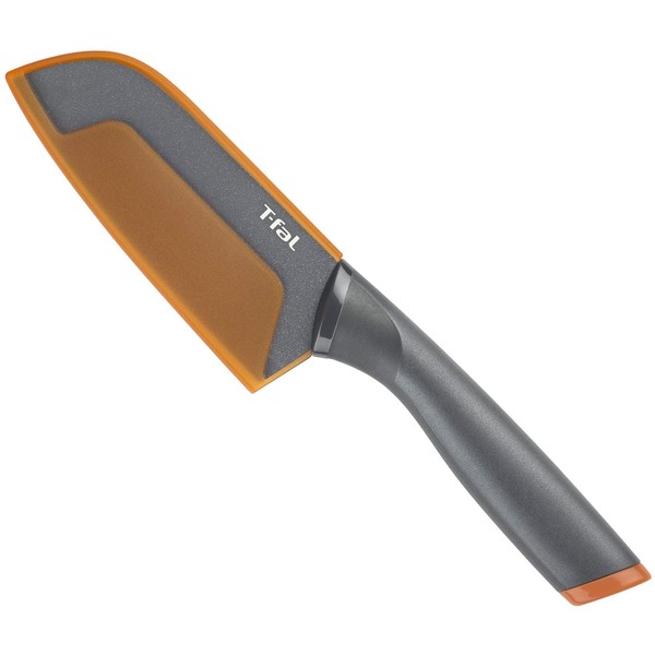 T-fal K13401 Fresh Kitchen Santoku Knife, 4.7 inches (12 cm), Titanium Reinforced Coating