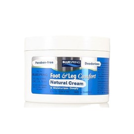 Blue Spring BLUESPRING Foot & Leg Comfort Cream for Aches and Soreness in HIPS, Legs, Knees, Thighs, Calves, Ankles, feet, and Toes 8-oz. jar