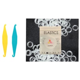 IVORIE® Teeth Gap Bands Orthodontic Bands Clear Dental Elastic Bands 80/Pack (1/4" Heavy)