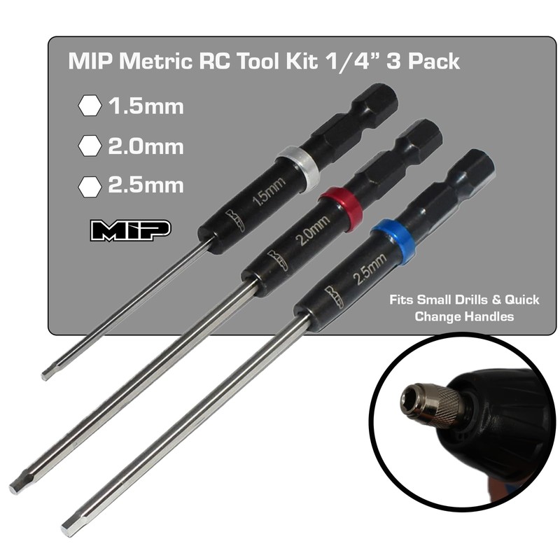 MIP RC Hex Bit Set and Tool Kit 9612 (1.5mm,