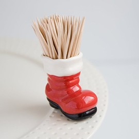 nora fleming Big Guy's Boots (Santa Boot) A89 - Hand-Painted Ceramic Holiday Décor - Spring Minis for the Home and Office