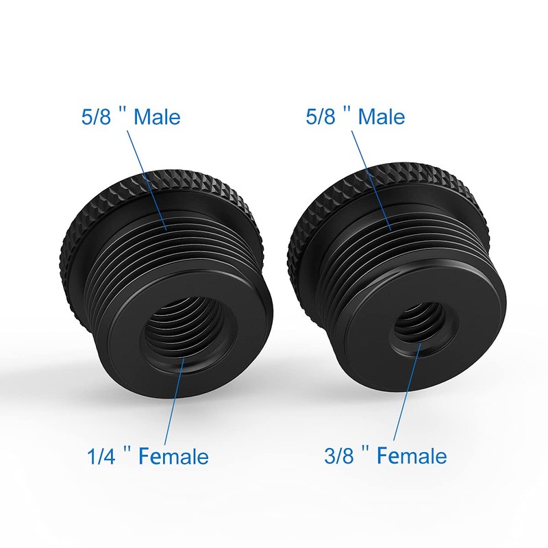 Donuts Mic Stand Adapter 5/8 to 1/4 and 5/8 to