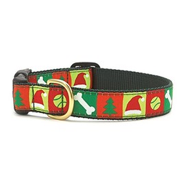 Up Country Christmas List Dog Collar