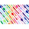 Exquisite Solid Color Premium Plastic Cutlery, Heavy Duty Plastic Disposable