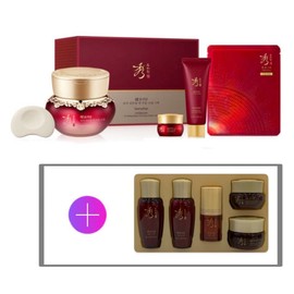 beautiful Sooryehan Hyobidam V-Lifting Neck Wrinkle Cream Special Set 50ml + Additional 5-Piece Fermented Gift Set / 수려한 효비담 브이 리프팅 넥 주름 크림 기획 세트 50ml+추가 발효 5종 기프트