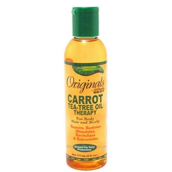 Africa's Best Africas Orig Carrot Tea Tree Oil, 177ml, 6 Fl Oz