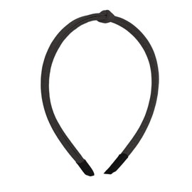 VOCOSTE Thin Headbands for Women, Leather Head Bands for Women's Hair, Cute Knotted Womens Headbands Kont Hair Band, Fashion Hair Accessories for Women, Black