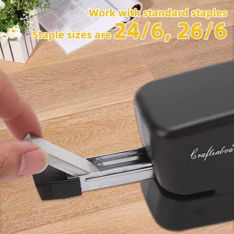 Craftinova Electric Stapler, 25 Sheet Automatic Stapler, Include 2000 Staples