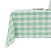 Rectangular Checkered Tablecloth Waterproof Yarn-dyed Cotton Blend Wipeclean Washable Plaid