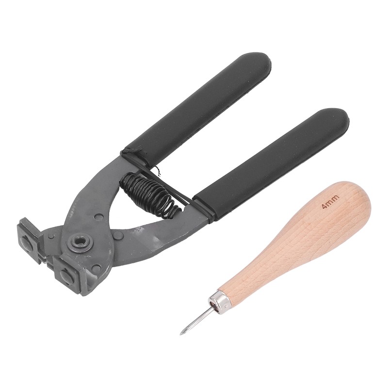 Leather Silent Pliers 4mm 2 Teeth Leather Pliers Rhombus Awl