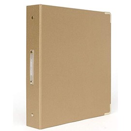 russell+hazel Medallion Bookcloth Signature 3-Ring Binder, 10.75” x 12” (31386)