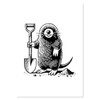 Azeeda A0+ 'Mole Digging With Shovel' Wall Poster/Print (PP00302109)