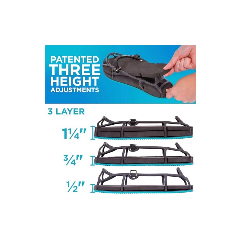 Algeos EvenUp Shoe Balancer for Leg Length Equalisation, 3 Height