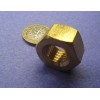 Basic Extra Wide, Heavy, Brass Hex Nuts RH, 9/16"-12 x