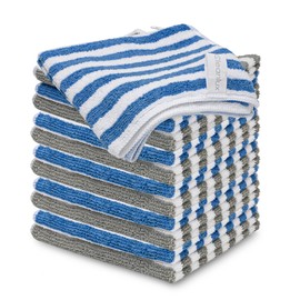 CLEANLUX Microfibre Cleaning Cloths - Commercial Grade 12 Pack 300GSM - 32 x 32cm - Multi Purpose Lint Free Cloth, Washable & Reusable Kitchen Bathroom Car Cloths Microfiber Home (Pack 12)