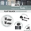 Ilyapa Closet Door Ball Catch Hardware, 4 Pack - Black