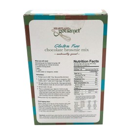 Heartland Gourmet: Gluten Free Chocolate Brownie Mix - Chewy and Moist - Certified Gluten Free Ingredients - All Purpose - Safe for Celiac Diet