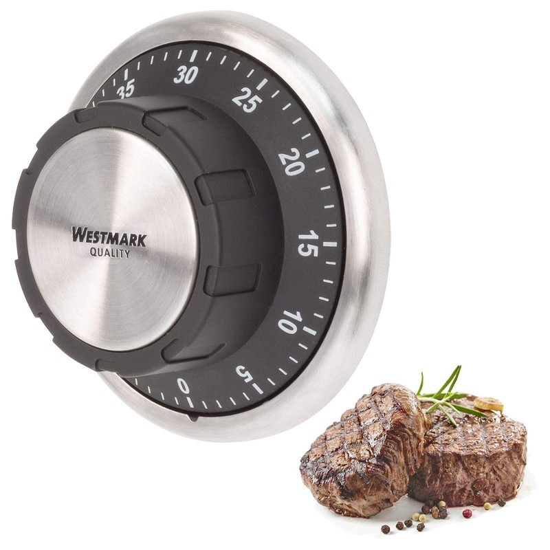Westmark Redondo 10922260 Mechanical Magnetic Kitchen Timer 1-60 Minutes Stainless