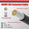 Magiktech 3/6/12/25/50 FT SAE to SAE Extension Cable 10AWG,10 Gauge
