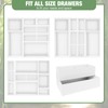 Bxngjuj Bamboo Drawer Organizer Set, 8 PCS Multi-Use Wood Drawer