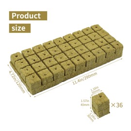 36 pieces hydroponics wool, garden rock wool, rock wool hydroponics, hydroponics rock wool, rock wool culture, rock wool culture, rock wool culture, rock wool cube (3 x 3 x 4 cm)