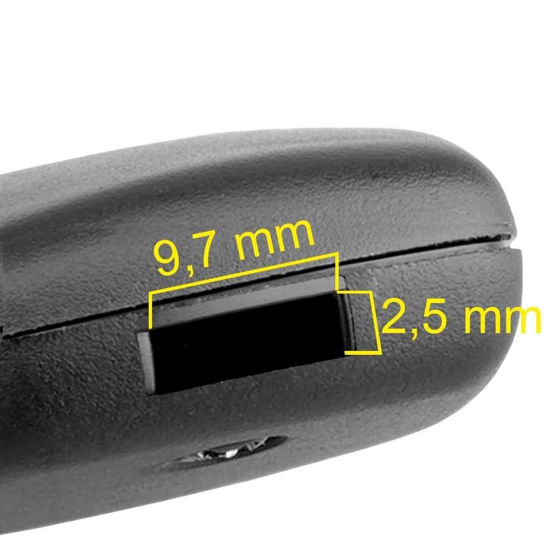 OcioDual 2 Button Key Shell Compatible with Dacia Logan Sandero