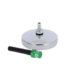 Fuel Cap with Bleed Valve, Green/Chrome - for Simson S50, S51, SR50, SR80, KR51 Schwalbe, SR4 Bird Series - IWL