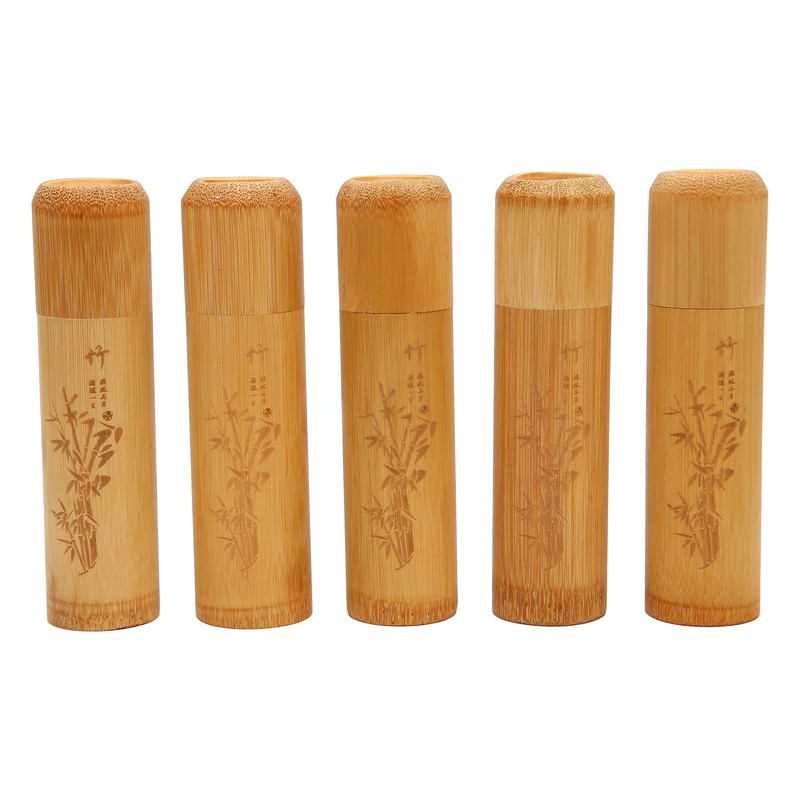 5pcs Pet Bamboo Urn Eco Friendly Memorial Small Urn for