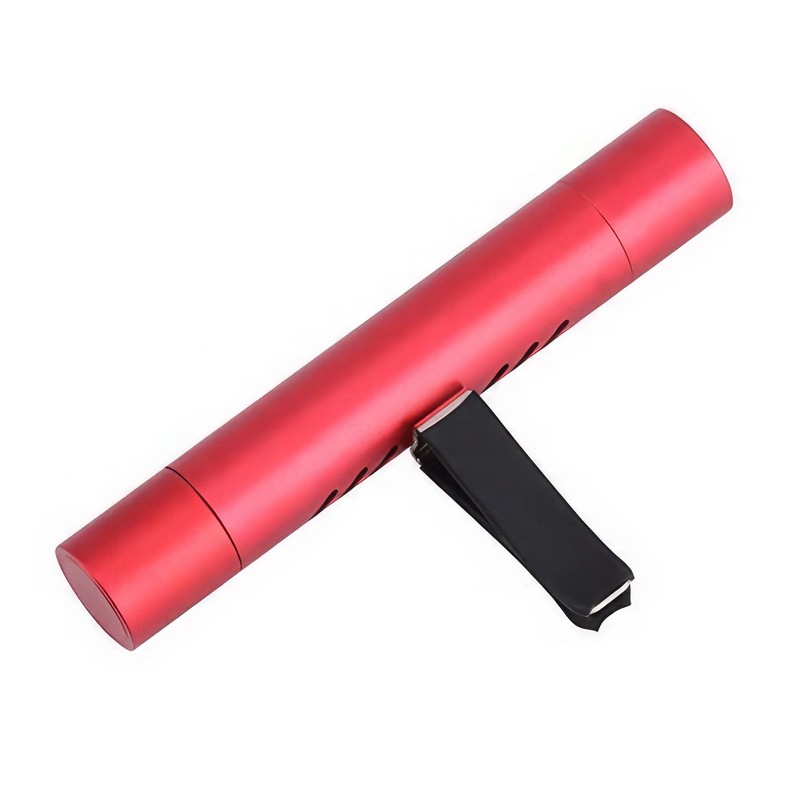 MASO Auto-Lufterfrischer, Auto-Duftdiffusor, Lüftungsschlitz-Clip, Reiniger für Büro, Zimmer, Reisen, Rot