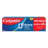 Colgate Strong Teeth Saver Pack Toothpaste (200+100) 300g with Toothbrush