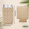 Whaline 12Pcs Boho Beer Can Sleeve Pastel 12oz Can Cooler