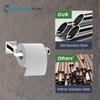 Modern Chrome Toilet Roll Holder Wall Mounted Square Bathroom Accessory