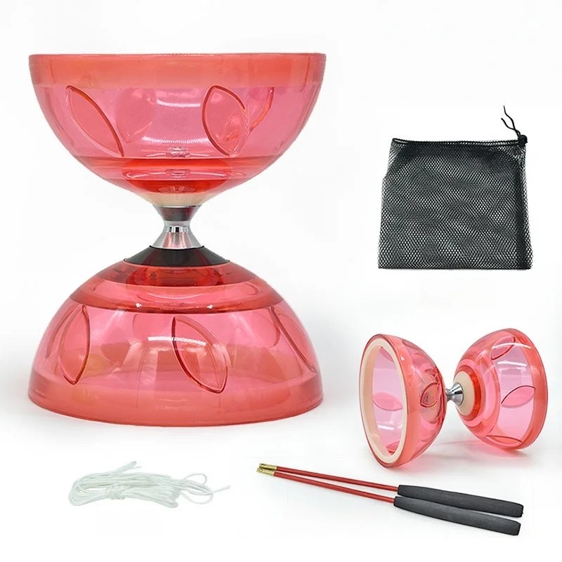Portable Diabolo Set for Outdoor Play – Beginner-Friendly Soft Rubber
