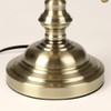 FIRVRE Bankers Desk Lamp with Pull Chain Switch, Amber Glass