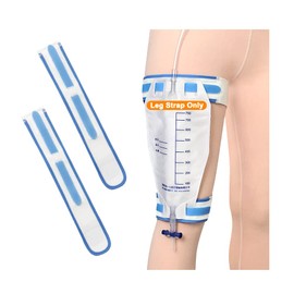 Catheter Leg Bag Holder Foley Catheter stabilization Device Cath Secure Urine Drainage Bag Support Fix Straps Urinary Band with Soft Elastic Fabric Inside Anti Slip (Pack of 2)