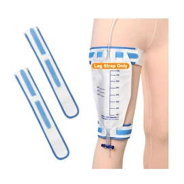 Catheter Leg Bag Holder Foley Catheter stabilization Device Cath Secure Urine Drainage Bag Support Fix Straps Urinary Band with Soft Elastic Fabric Inside Anti Slip (Pack of 2)